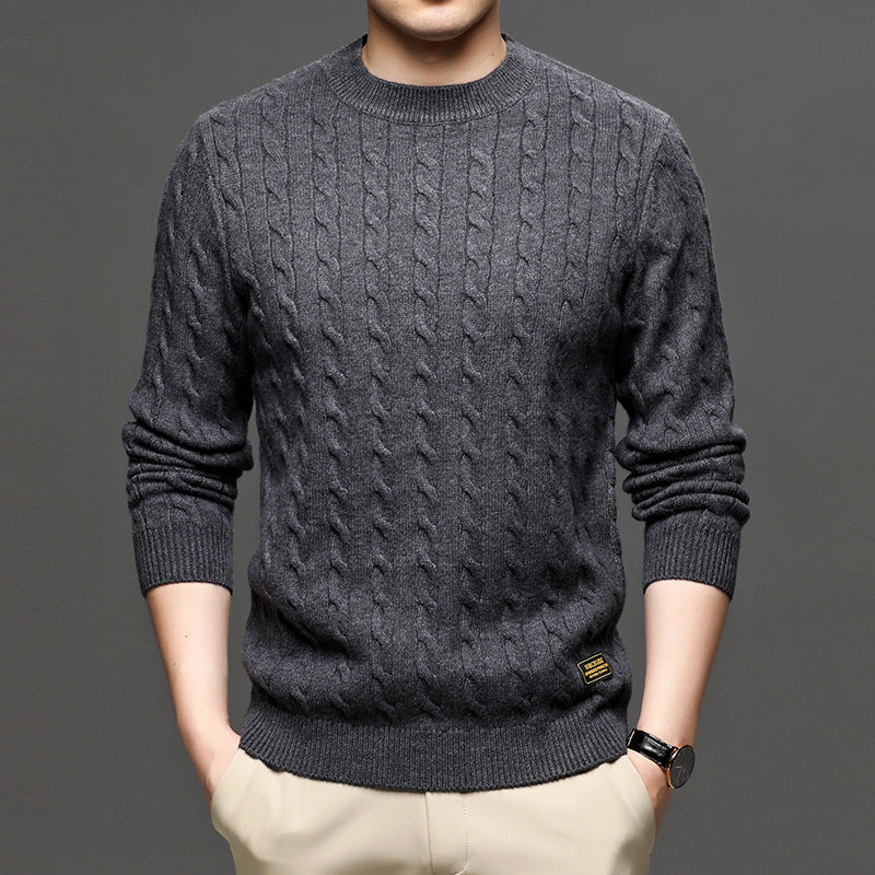 Men's half high neck slim fit sweater