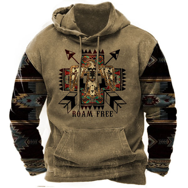 Digital Printed Men's Street Sports Fashion Trend Hoodie