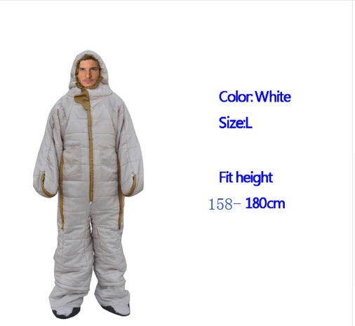 Human sleeping bag humanoid sleeping bag can walk mummy sleeping bag wild warm sleeping bag hospital accompanying sleeping bag to keep warm
