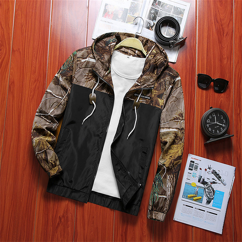 Floral Jacket Men Slim Fit Flowers Pilot Jacket