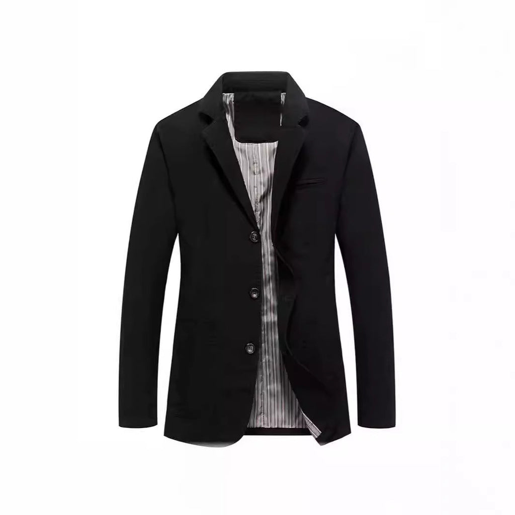 Loose Plus Size Suit Pure Cotton Washed Single-breasted Casual Jacket