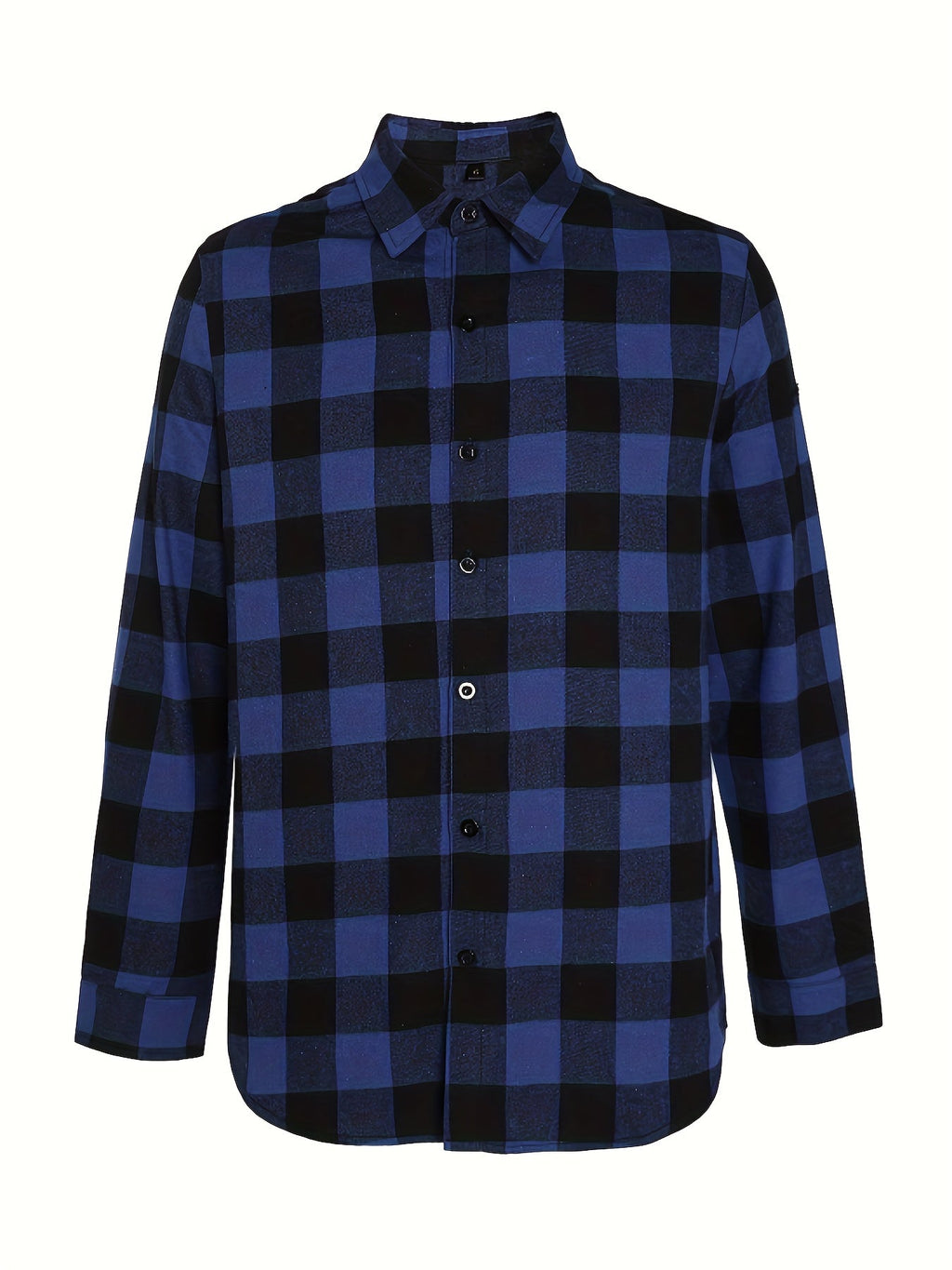 Teenage Men's Checked Long-sleeved Casual Shirt