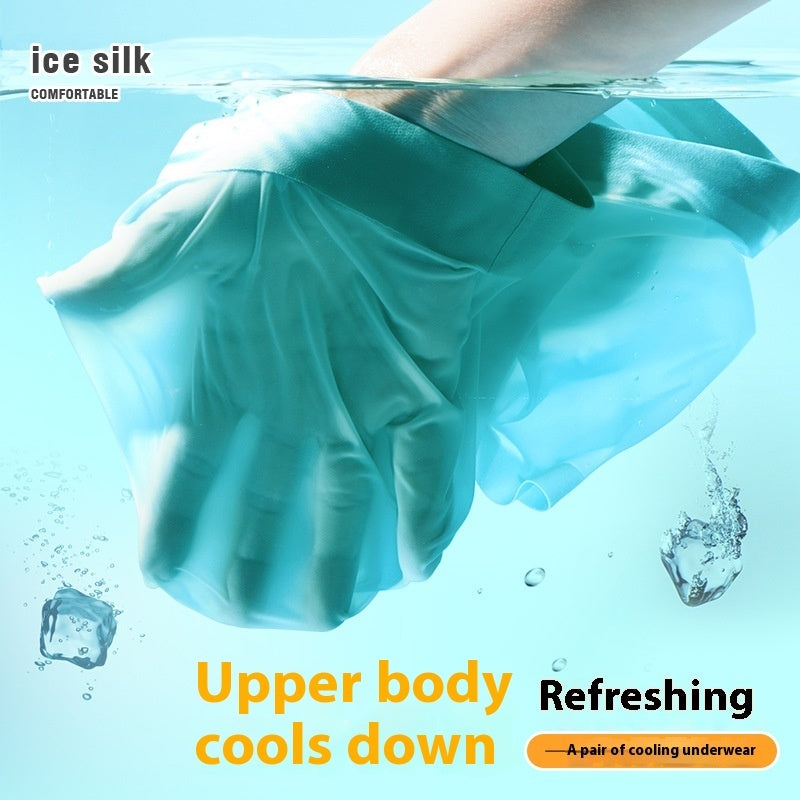 3D Die Ice Silk Men's Underwear Seamless Summer Thin Quick-drying