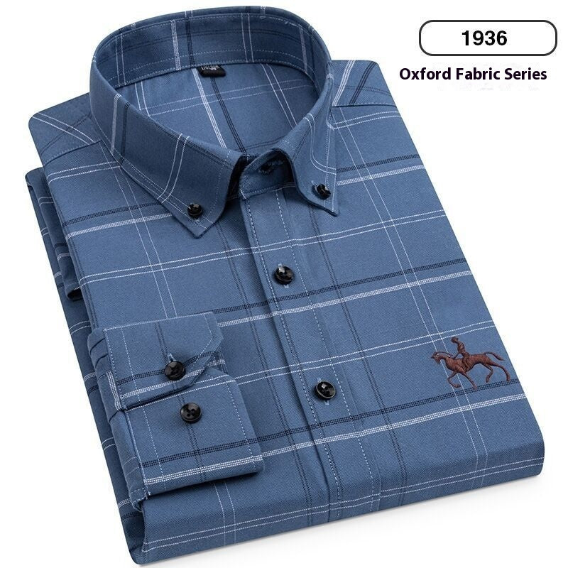 Men's Cotton Long-sleeved Casual Shirt