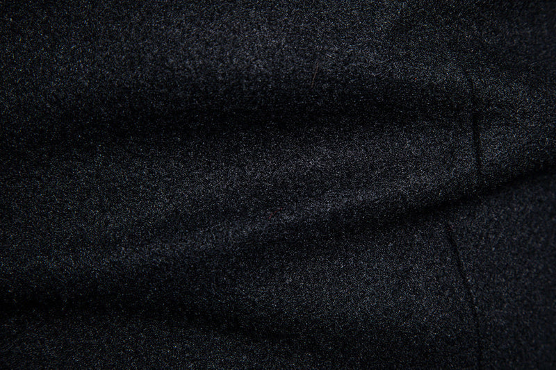 Men's Medium Length Woolen Coat