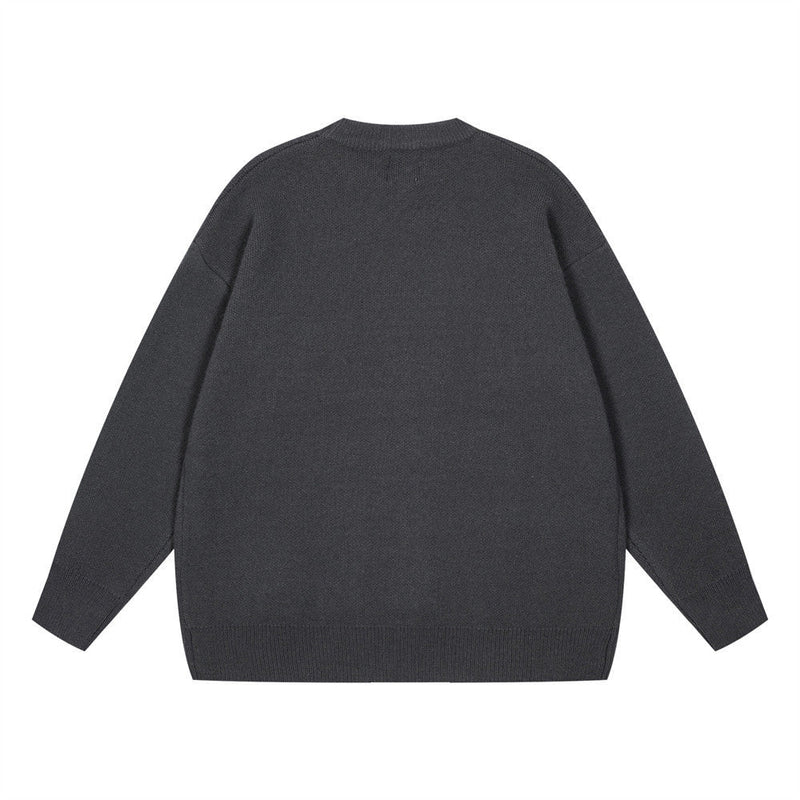 Spider Jacquard Loose-fitting Sweater Men