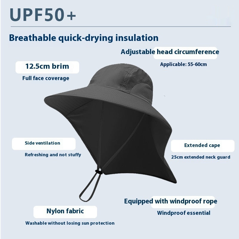 Alpine Cap Sun Protection Men's Outdoor UV-proof