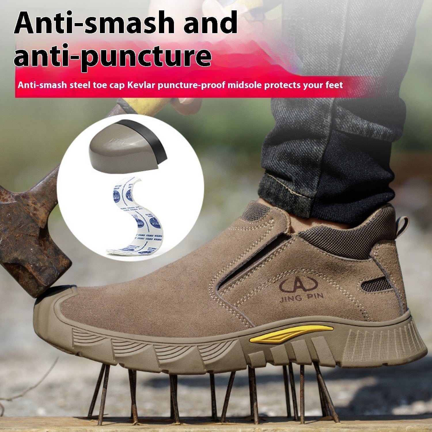 Men's Protective Shoes With Puncture Resistance