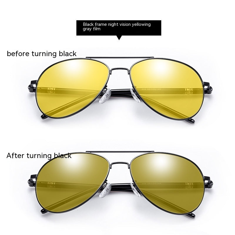 209 Polarized Sunglasses Color Changing Day And Night Dual-purpose Sunglasses Aviator Sunglasses Glasses For Driving