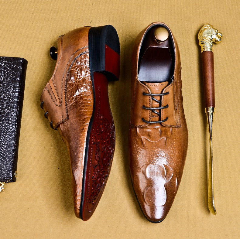 Men's Business Suit Pointed Leather Shoes