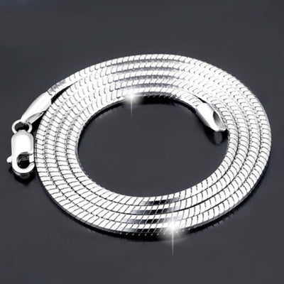 Sterling Silver Plated Platinum Chain
