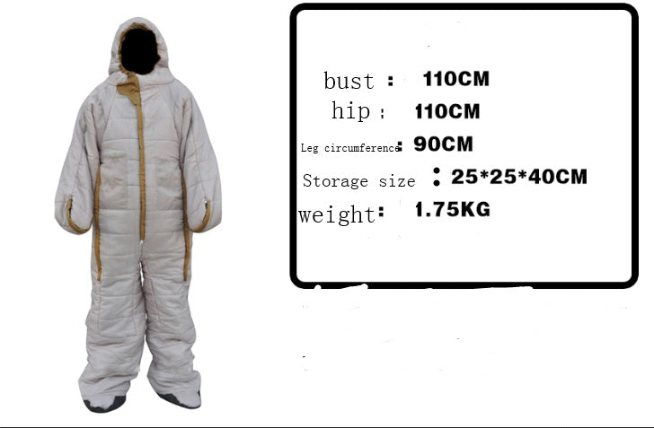 Human sleeping bag humanoid sleeping bag can walk mummy sleeping bag wild warm sleeping bag hospital accompanying sleeping bag to keep warm
