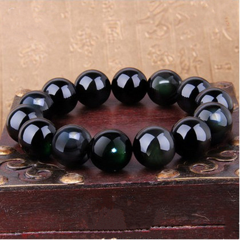 Natural Eye Obsidian Bracelet