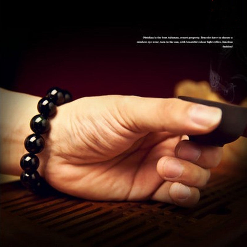 Natural Eye Obsidian Bracelet
