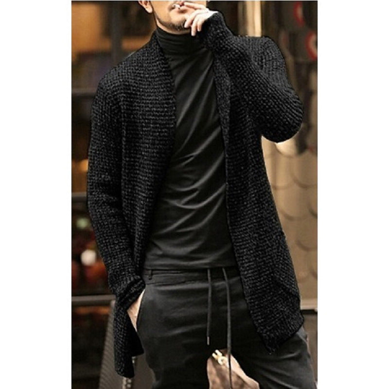 Sweater Men's Cardigan Long-sleeved Knitted Cardigan Windbreaker Sweater coat