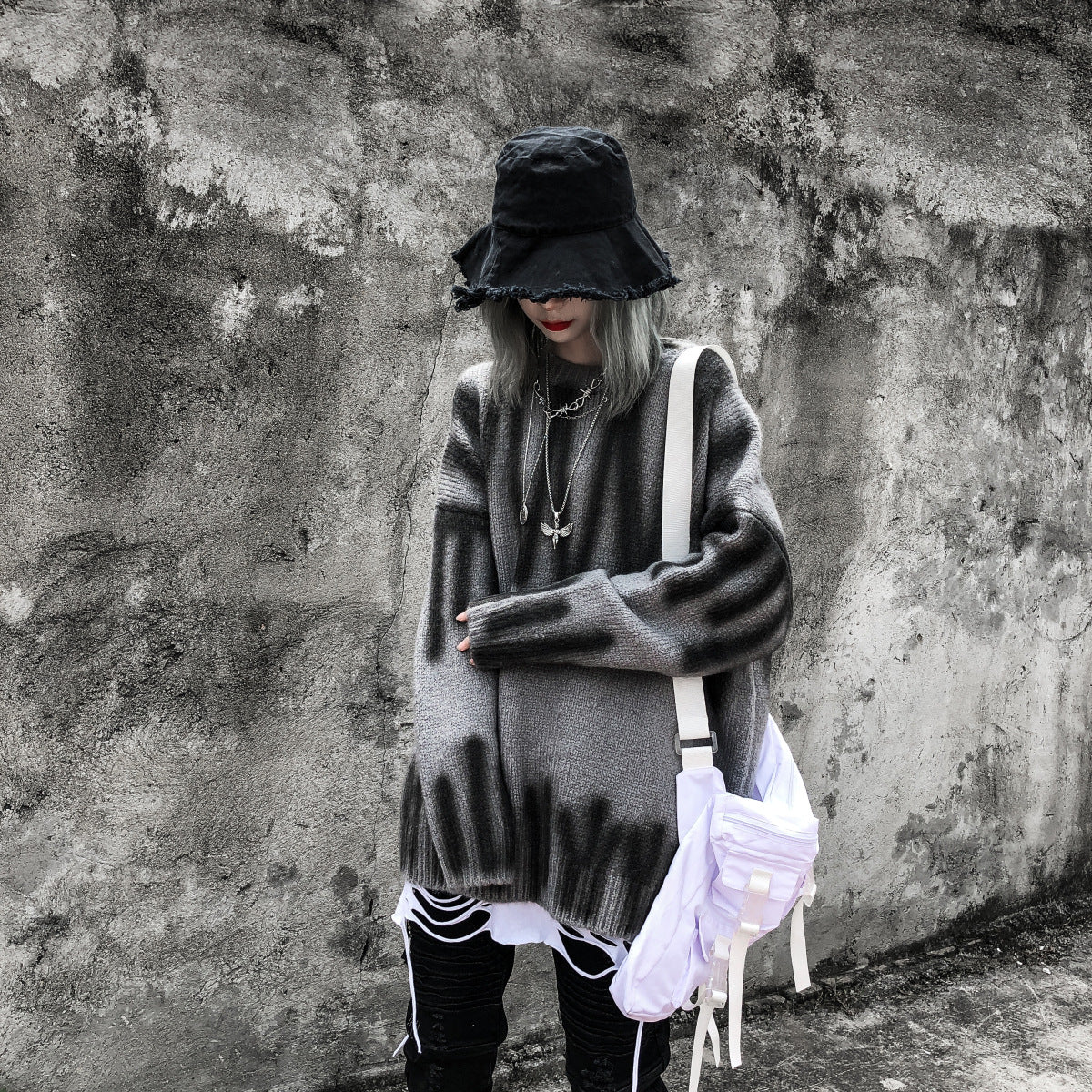 Embroidered Hip-hop Long Sleeve couple Matching Sweater