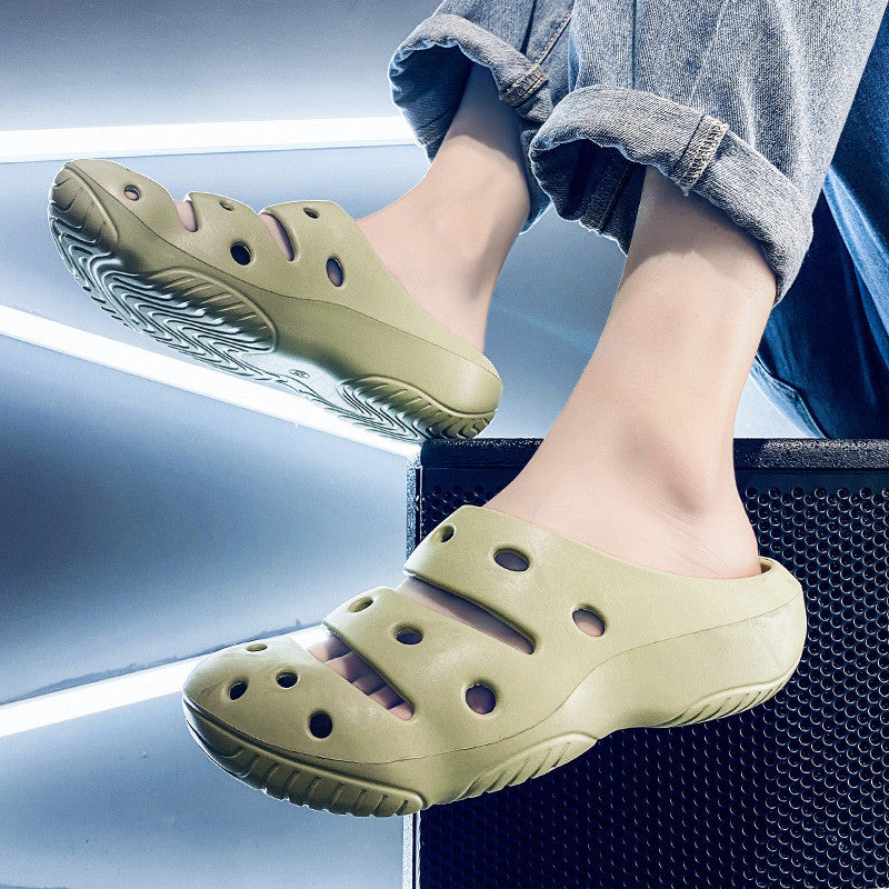 Fashionable Breathable Home Men's Hole Shoes