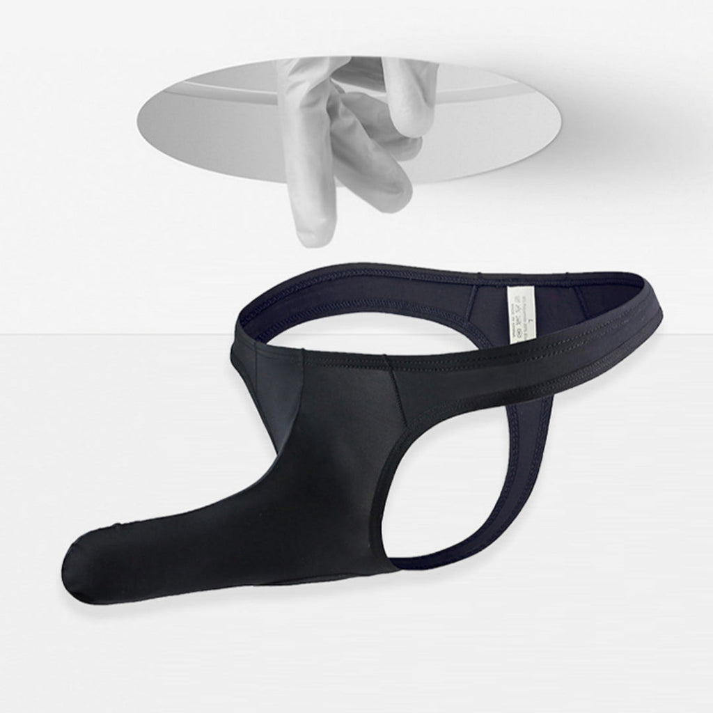 Men's Thong Elephant Nose Low Waist Breathable T-back Shorts Underwear