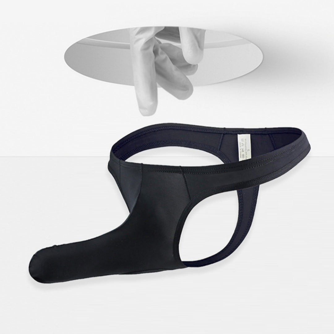 Men's Thong Elephant Nose Low Waist Breathable T-back Shorts Underwear