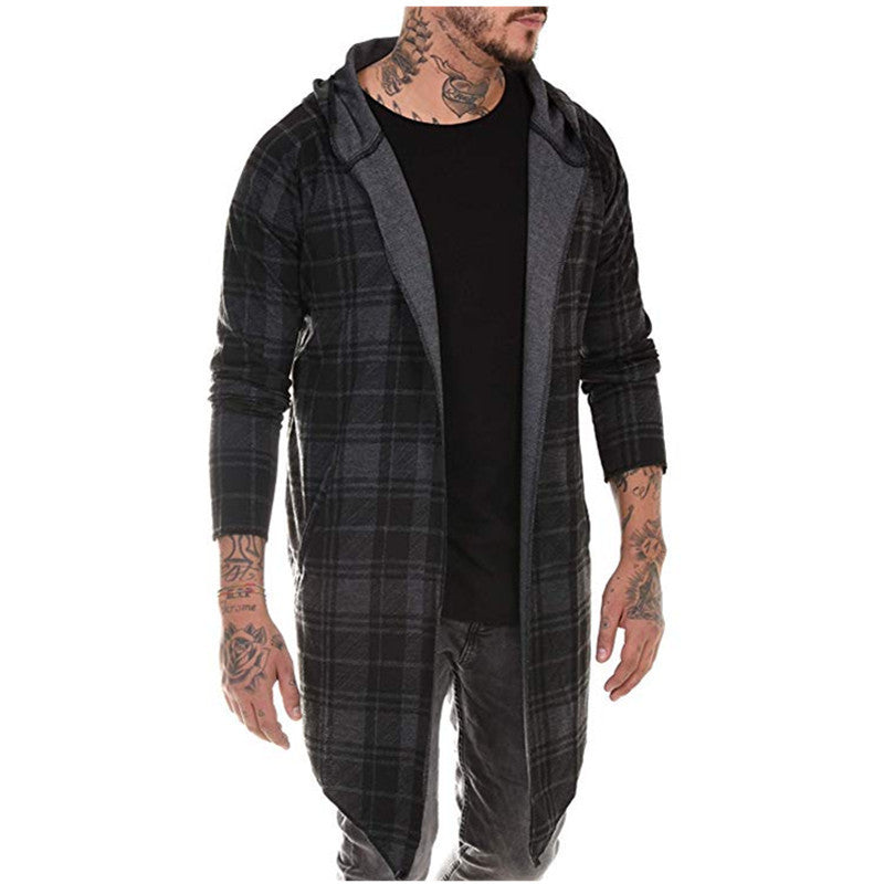 Men's Casual Plaid Color Matching Men's Casual Sweater