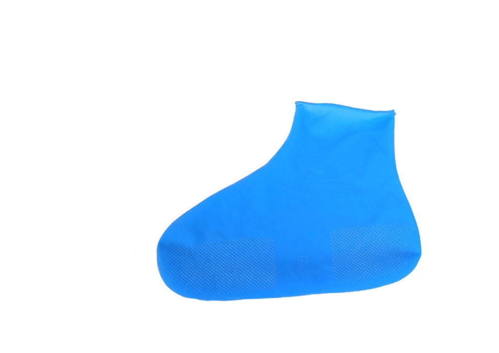 Rubber Anti-slip Waterproof Shoe Cover Reusable Rain Boot Motorcycle Bike Overshoe Blue Yellow for Men Women