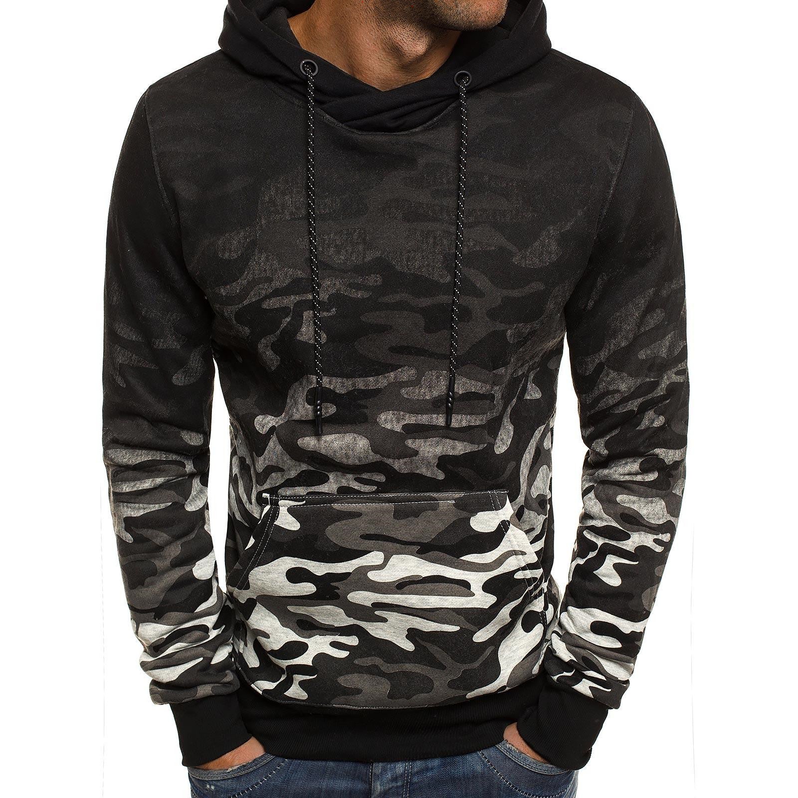Camouflage gradient sweater