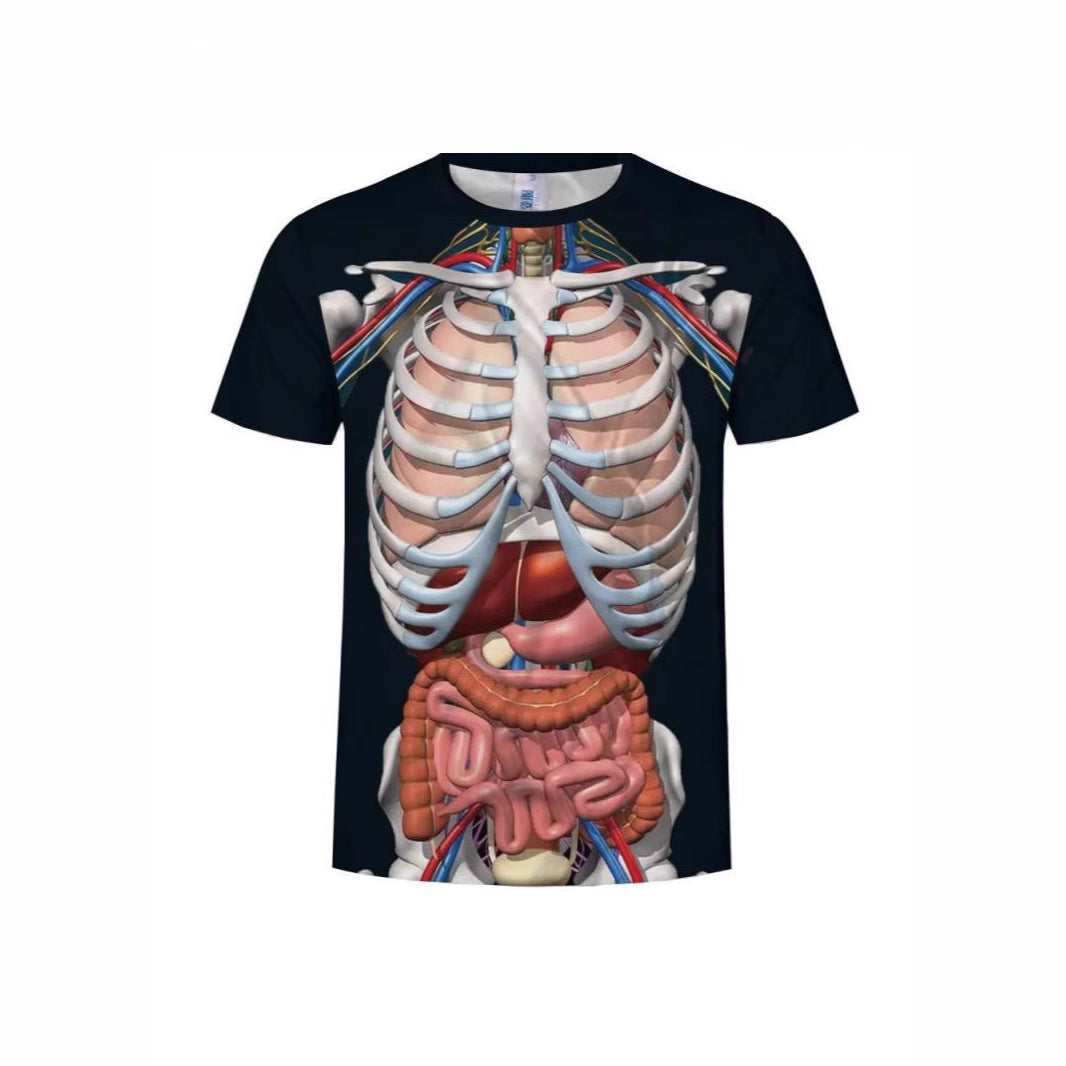 3d Digital Printing Short Sleeve Comfortable T-shirt For Men