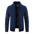 Men's Jacket Knitwear Autumn And Winter Fleece Lined Padded Warm Keeping Cardigan