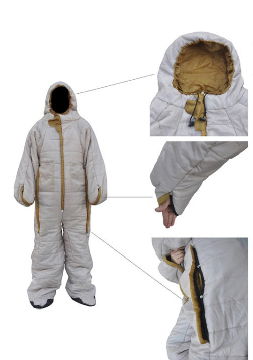 Human sleeping bag humanoid sleeping bag can walk mummy sleeping bag wild warm sleeping bag hospital accompanying sleeping bag to keep warm