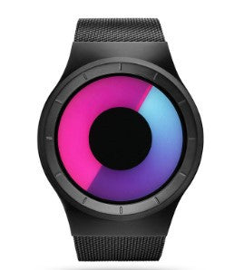 Casual Stainless steel Mesh Band Unisex Watch