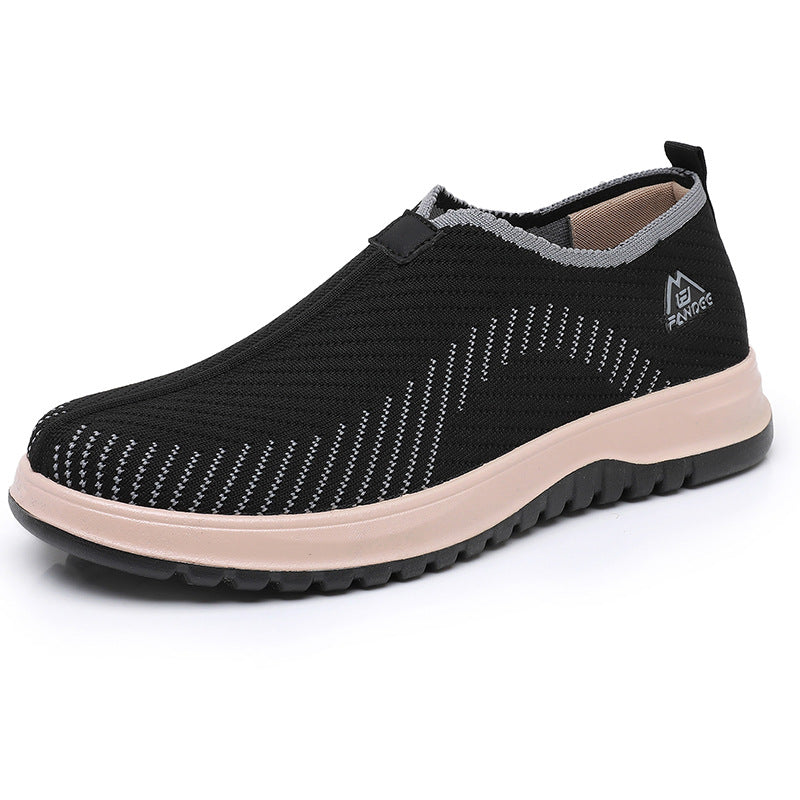 Breathable Soft Bottom Lightweight And Wear-resistant Leisure Sports All-match Slip-on Men's Thin Shoes