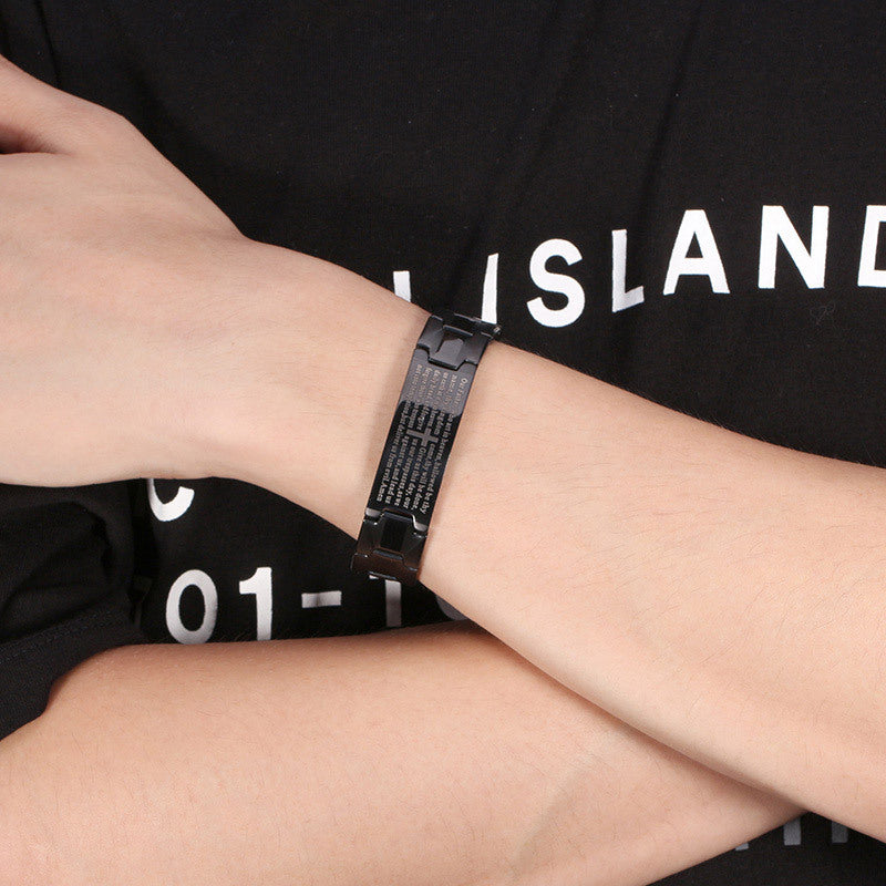 Cross Bible Bracelet