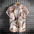 Plus Size Men's Casual Printing Short Sleeve shirt