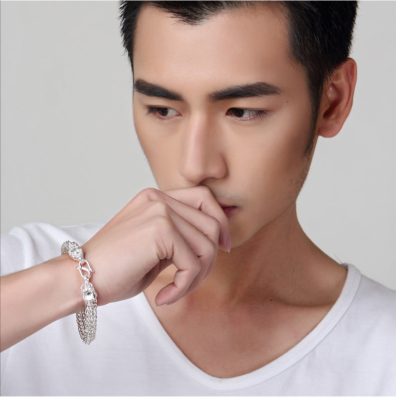 Men's Bracelet in Sterling Silver