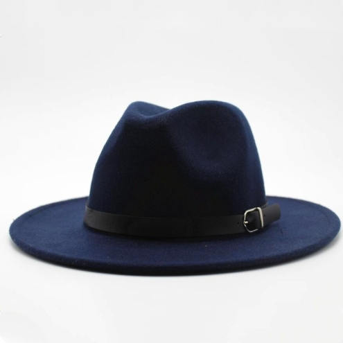 Wool jazz hat men's and women's couple flat hat