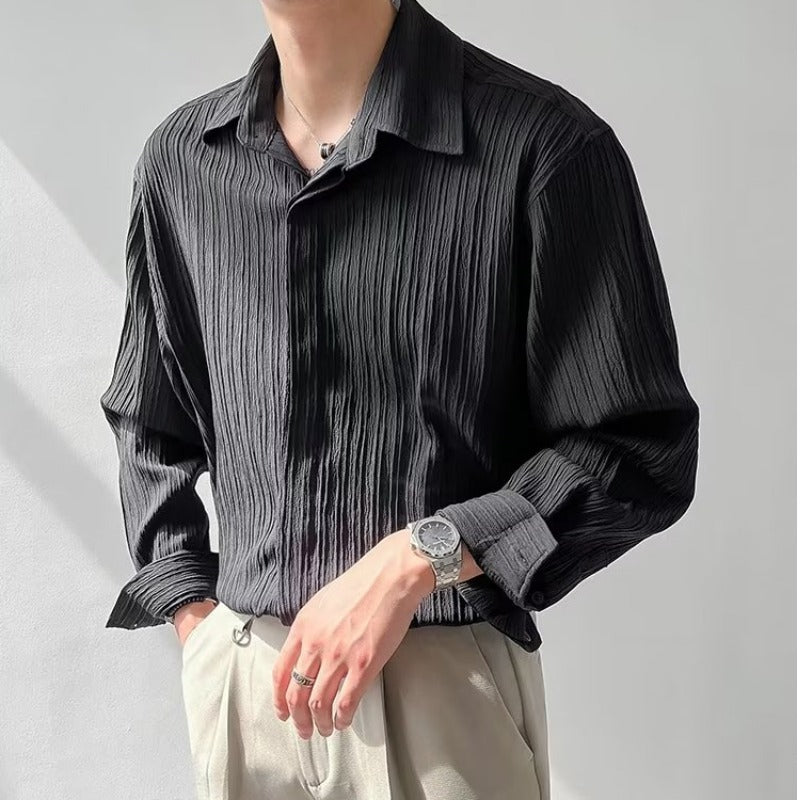 Men's Long Sleeve Loose Shirt