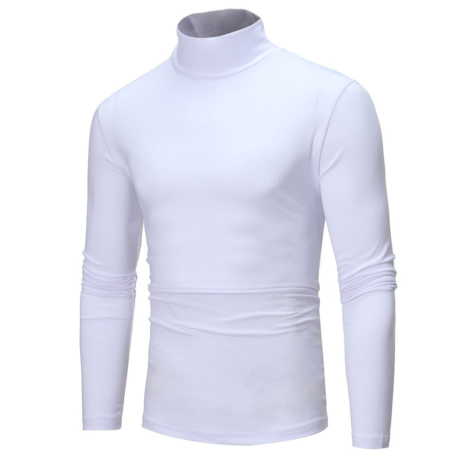 Men's turtleneck long-sleeved T-shirt