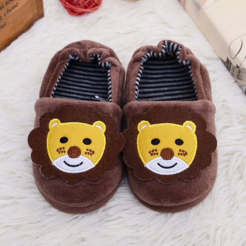 Autumn And Winter Children Cotton Slippers Bag Heel