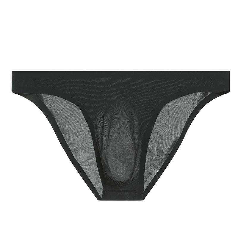 Men's Thin Ice Silk Traceless Ventilation Quick-drying Briefs