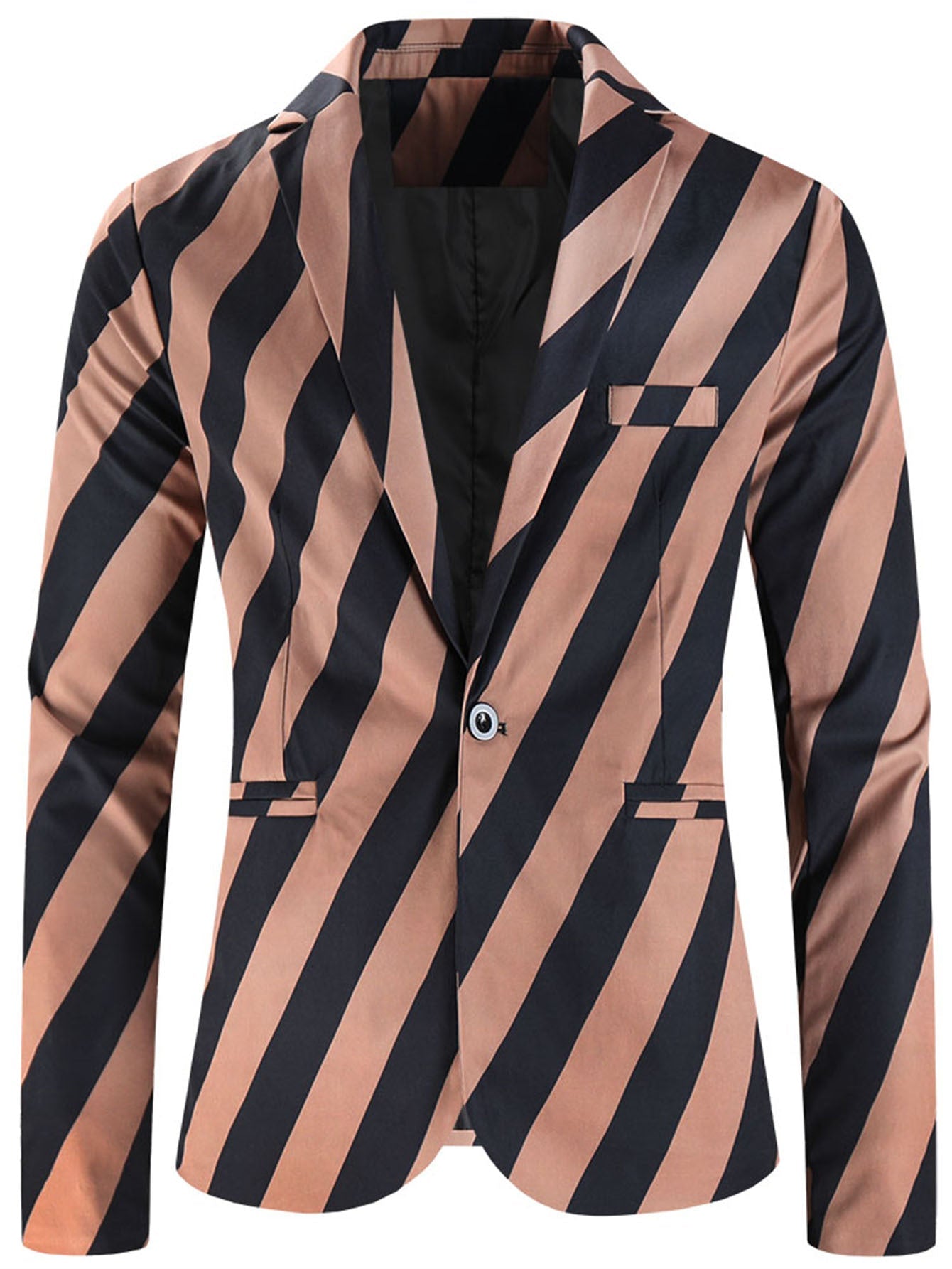 One Button Printing Leisure Suit Plus Size Men's Top