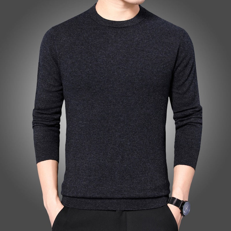 Round neck slim fit sweater