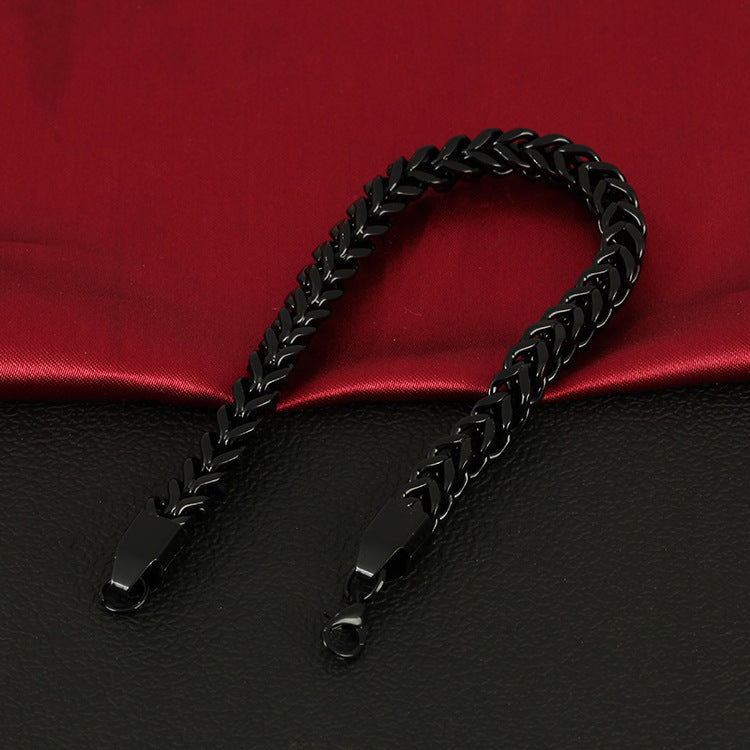 Braided bracelet stainless steel exquisite