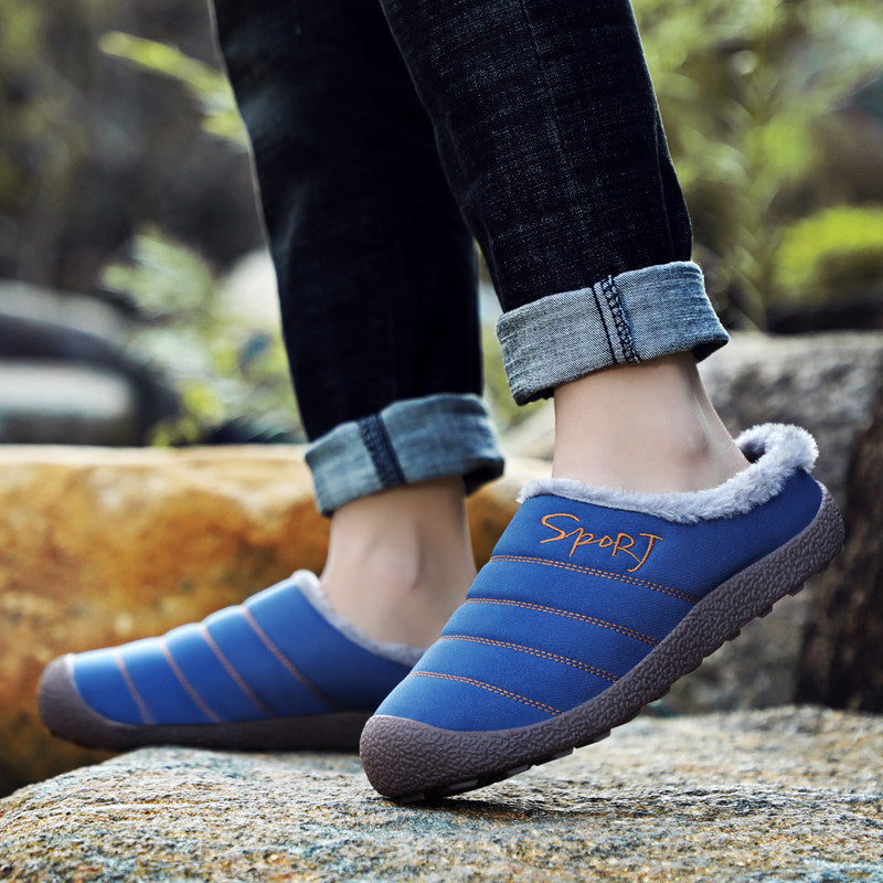 Winter Bag And Casual Home Two-wear Cotton Slippers