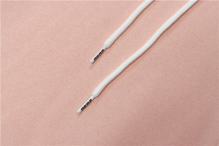 Bear Print Hooded Sweatshirt Men