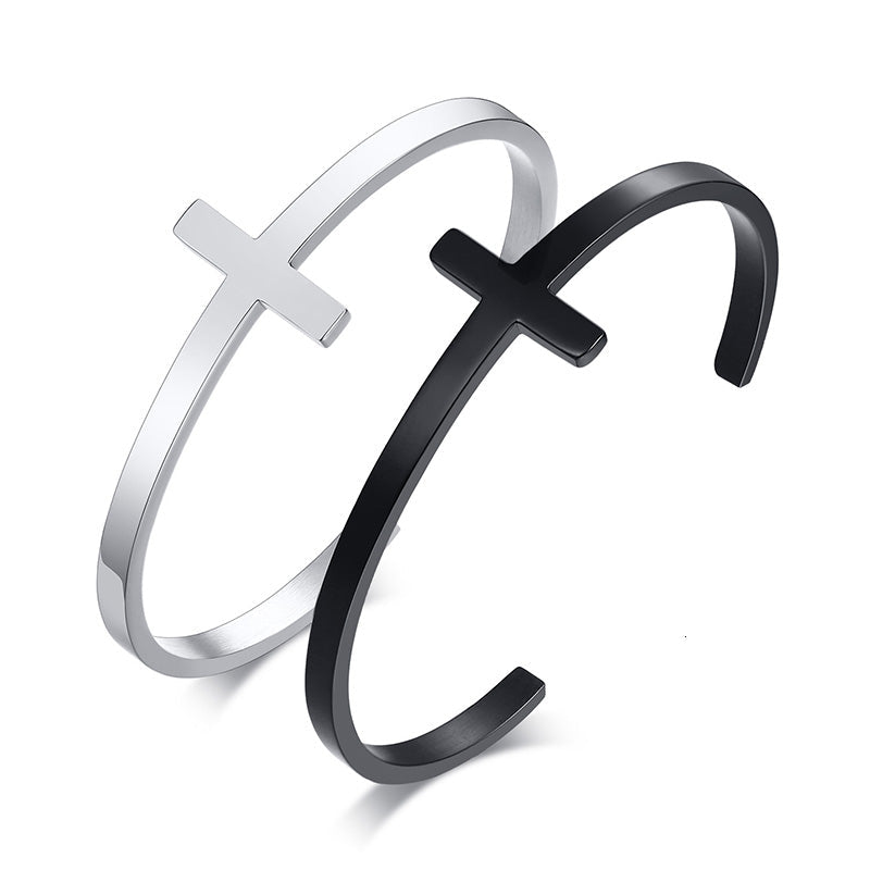 Stainless Steel Cross Bracelet