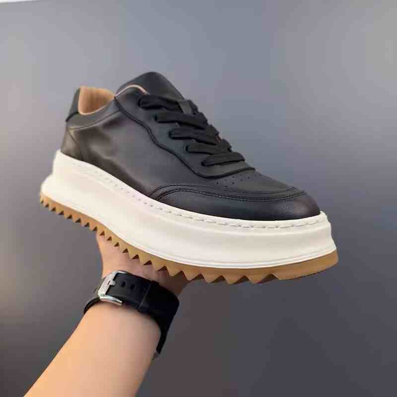 Leather White Shoes Male Retro Casual Shoes