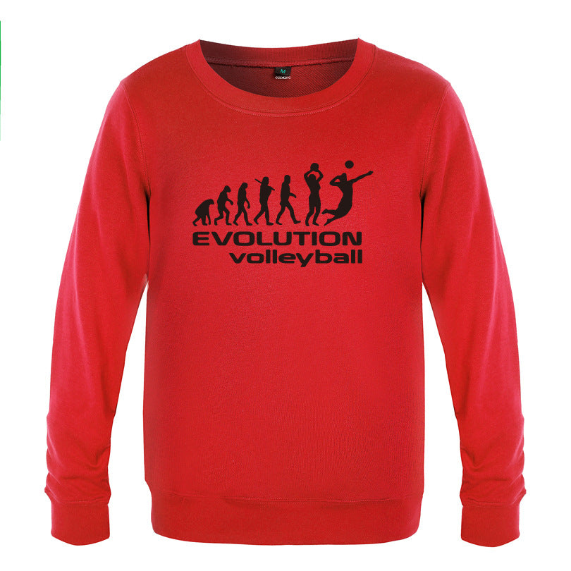 Creative men's round neck casual sweater