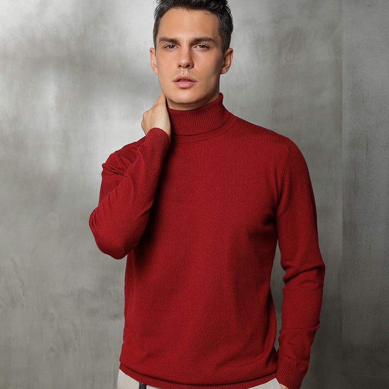 Turtleneck Sweater Men's Slim Trend Student Wear