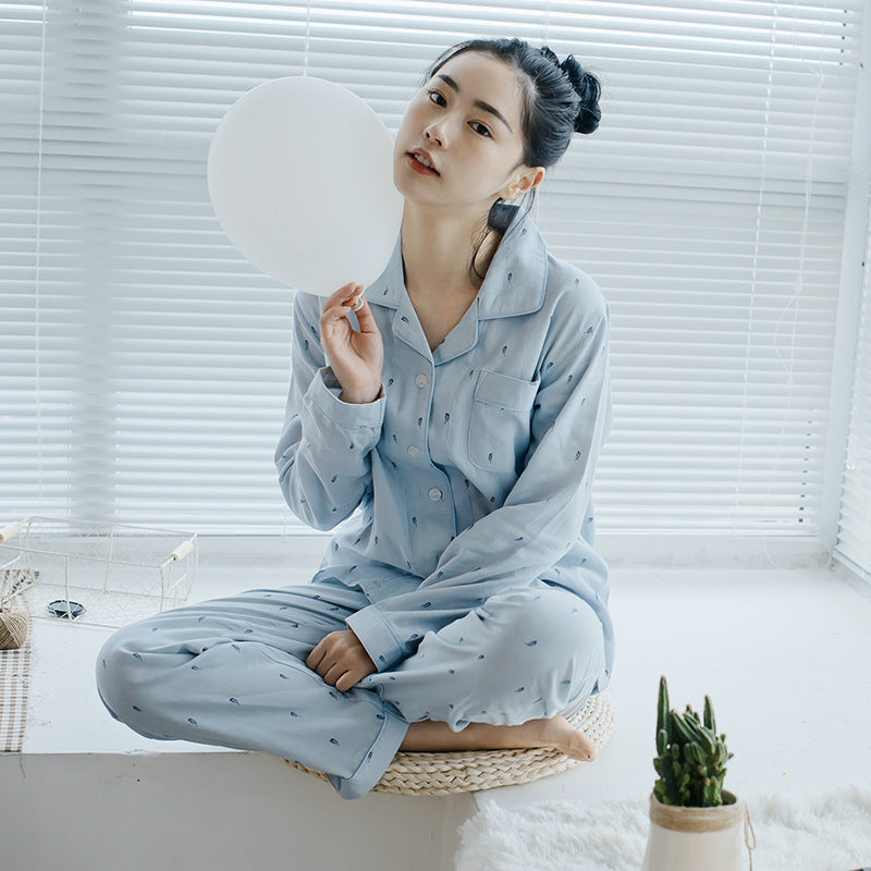 Men's cotton pajamas suit