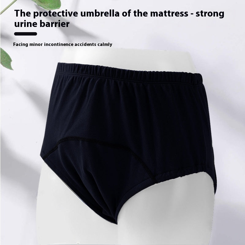 Adult Urine-proof Underwear Men's And Women's Pure Cotton Breathable Keep Dry